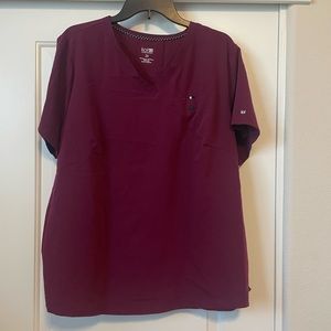 Maroon Koi NextGen Scrub Top